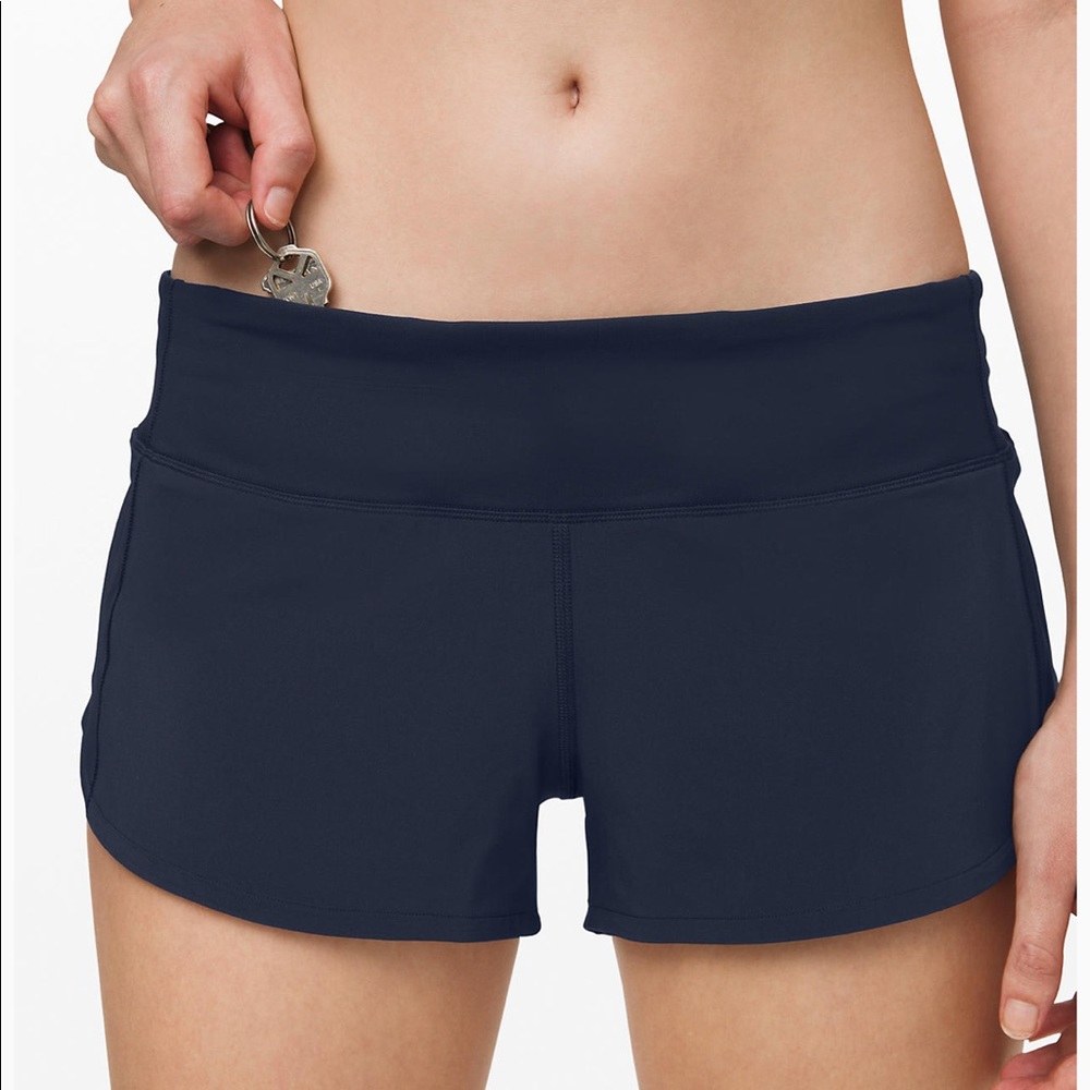 Navy Blue Lululemon Running Shorts!! Gem